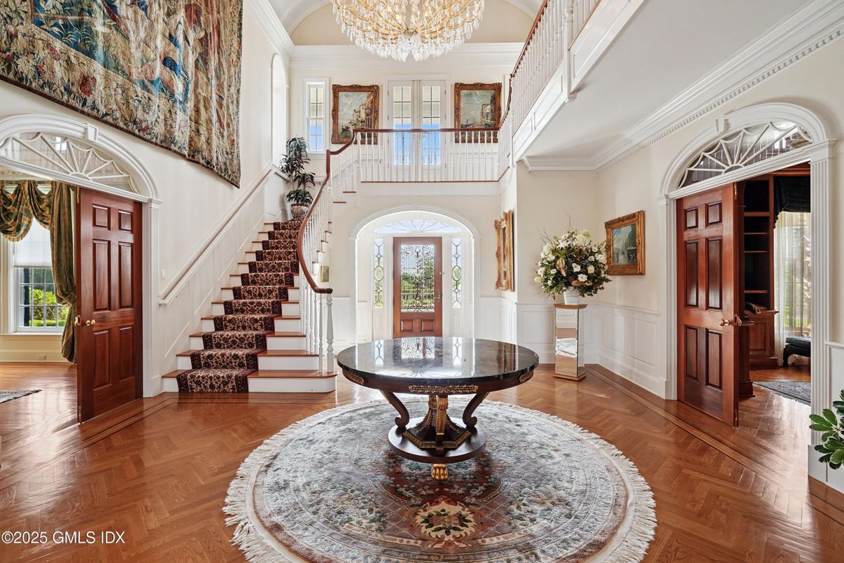 Chandelier, Interior, Wood Texture Flooring