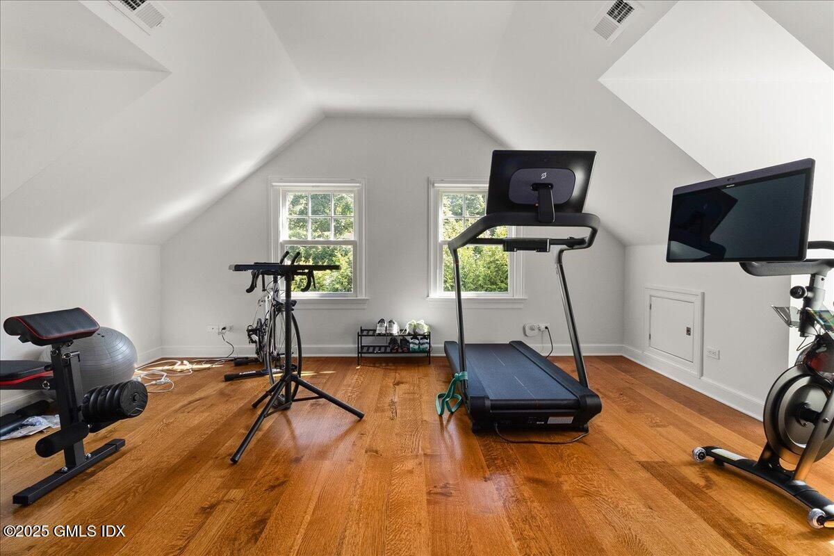 Fitness Equipment, Interior, Wood Texture Flooring