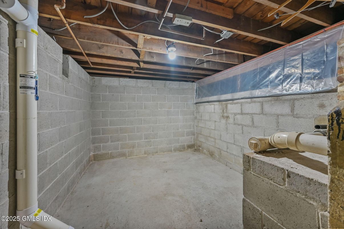 Interior, Stone Walls, Wooden Beams