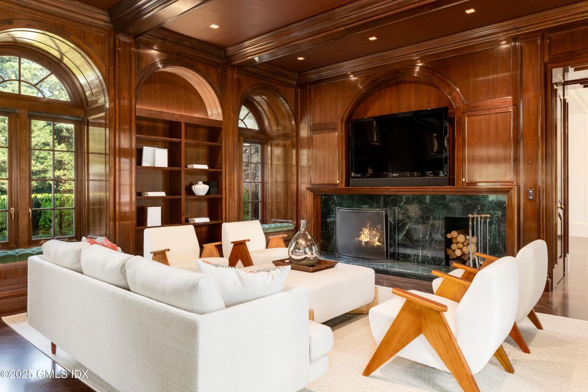 Fireplace, Interior, Living room, Recessed Lighting, Wooden Ceilings, Wood Texture Flooring, Wooden Walls