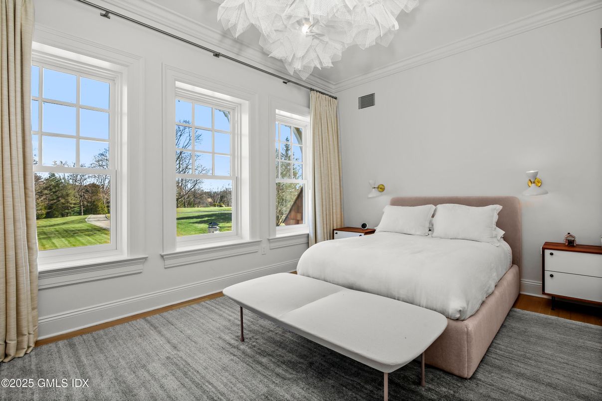 Bedroom, Chandelier, Interior