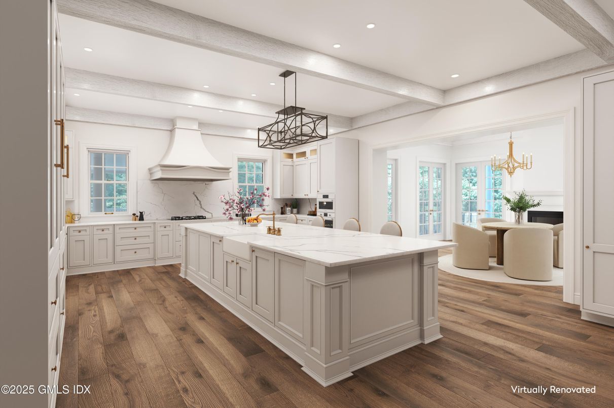 Chandelier, Dining room, Interior, Kitchen, Pendant Lights, Recessed Lighting, Wood Texture Flooring