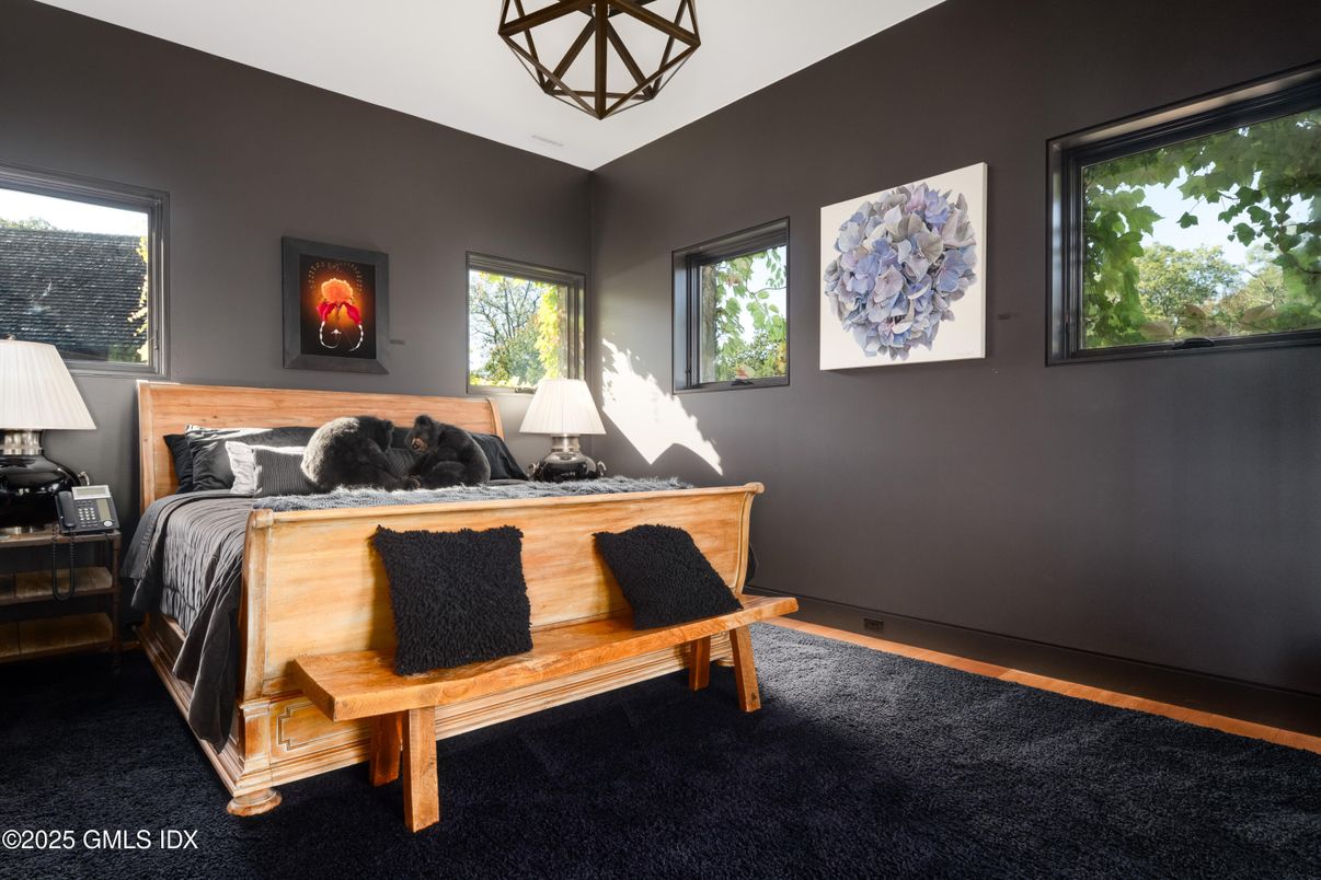 Bedroom, Interior, Pendant Lights