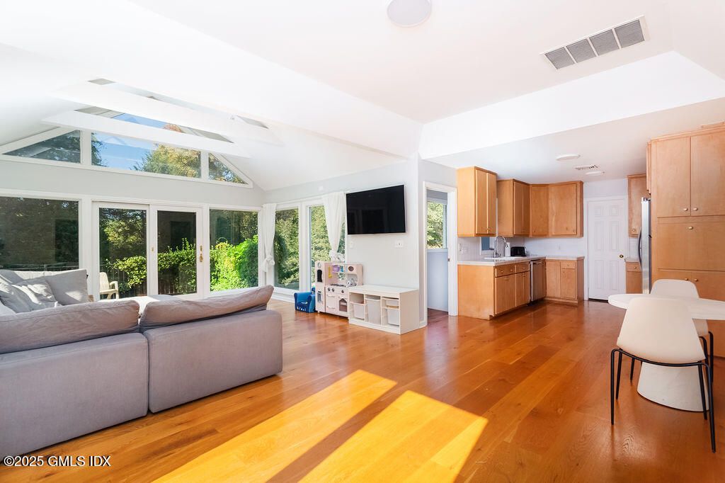 Interior, Kitchen, Living room, Wood Texture Flooring