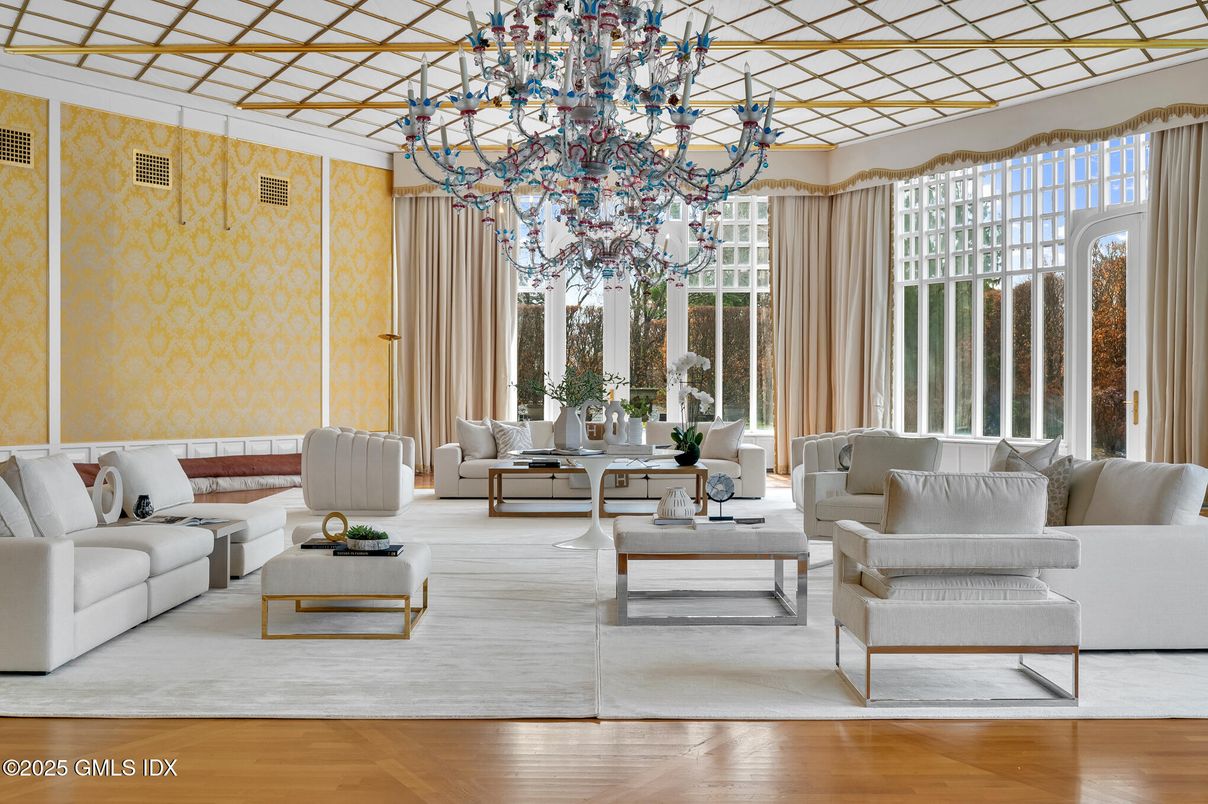 Chandelier, Interior, Living room, Wood Texture Flooring