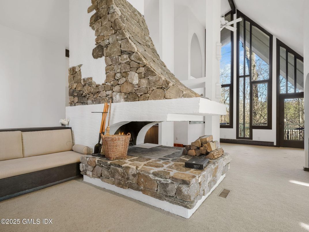 Fireplace, Interior, Stone Walls