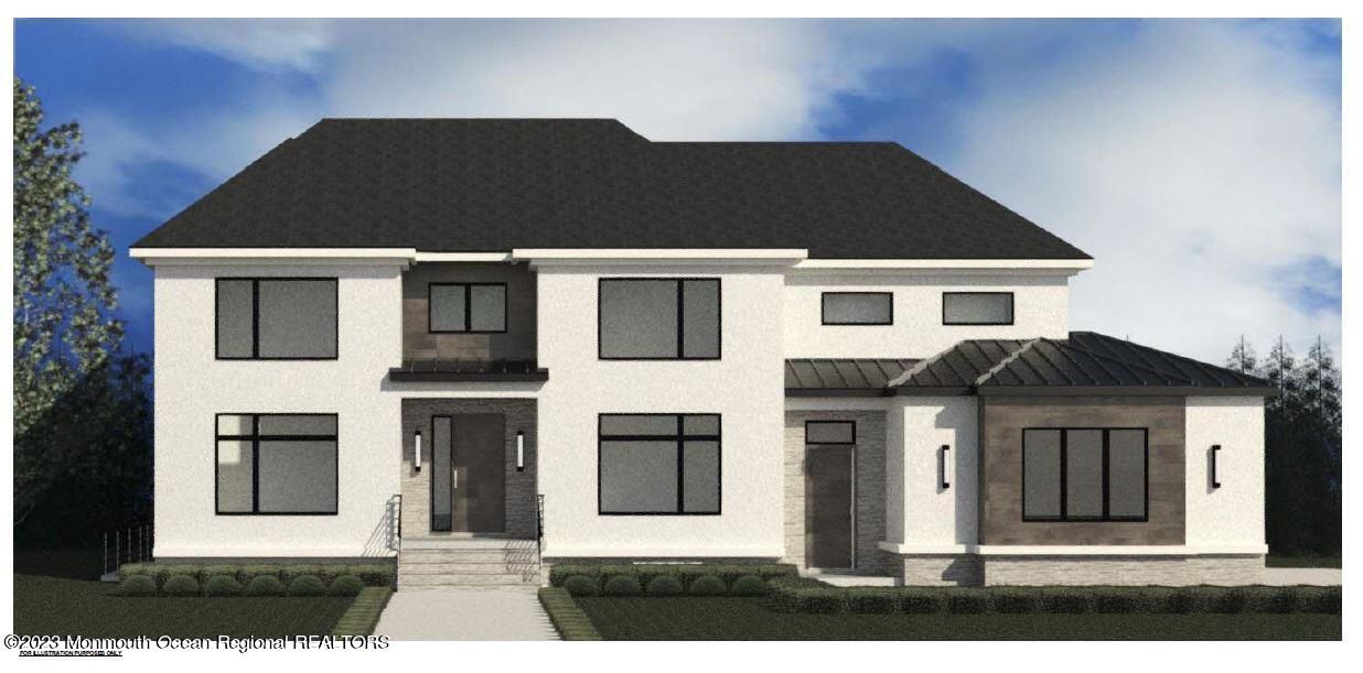 Exterior, Facade, Modern