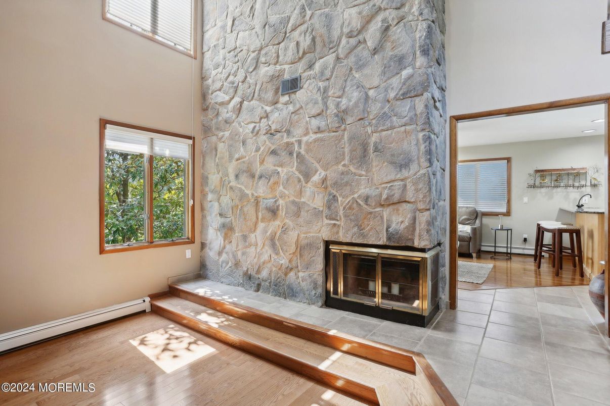 Fireplace, Interior, Stone Walls