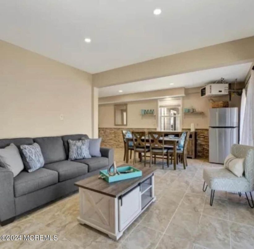 Dining room, Interior, Kitchen, Living room, Recessed Lighting, Stainless Steel Appliances