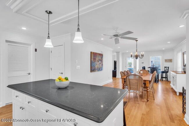 Chandelier, Dining room, Interior, Pendant Lights, Recessed Lighting, Wood Texture Flooring