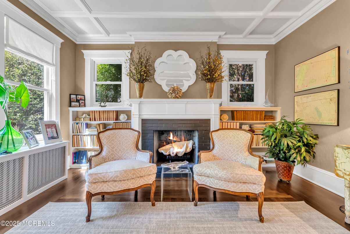 Fireplace, Interior, Wood Texture Flooring
