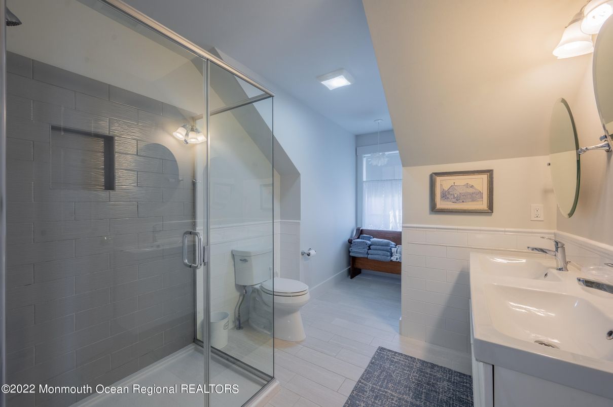 Bathroom, Dual Sink Vanities, Glass Shower, Interior