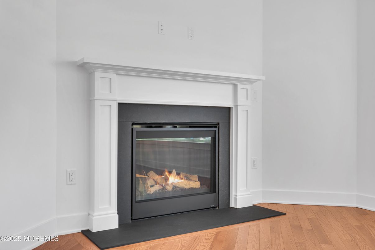 Fireplace, Interior, Wood Texture Flooring