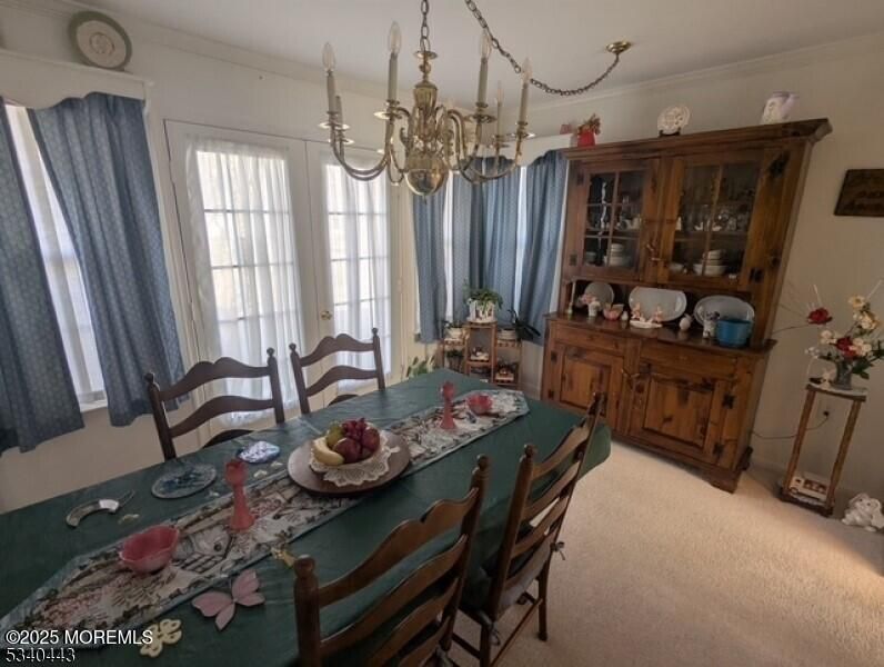 Chandelier, Dining room, Interior