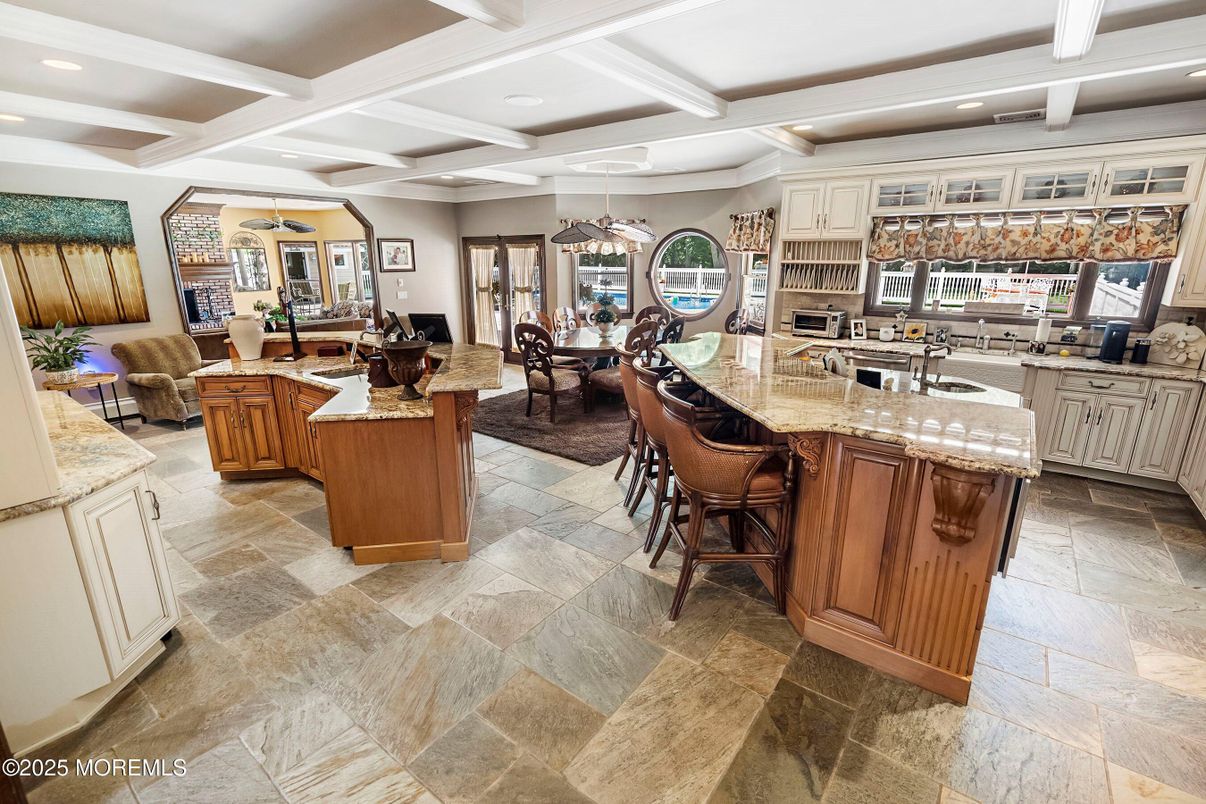 Dining room, Interior, Kitchen, Living room, Recessed Lighting