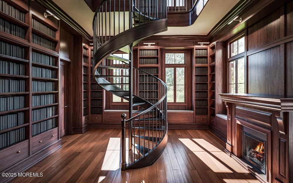 Fireplace, Interior, Wood Texture Flooring, Wooden Walls