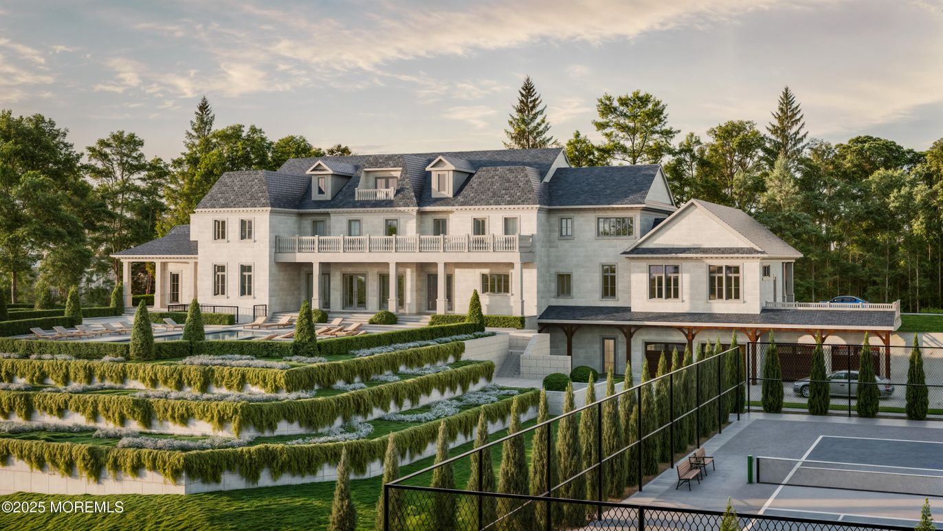 Exterior, Facade, Tennis Courts, French Provincial