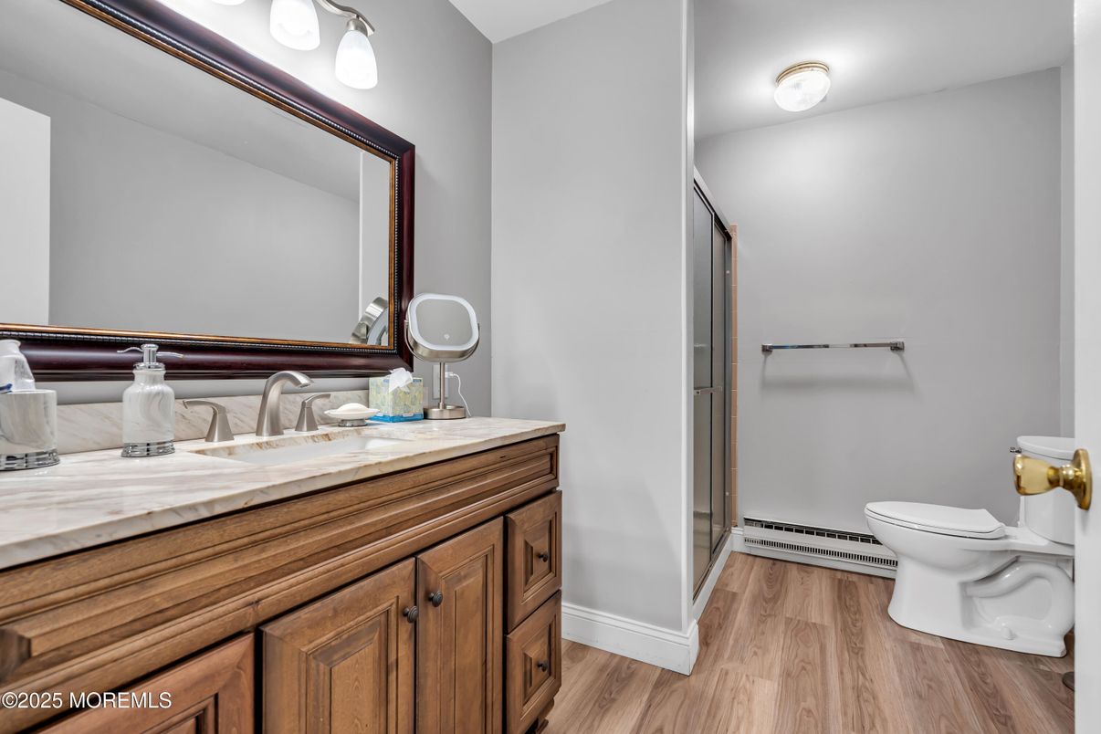 Bathroom, Interior, Wood Texture Flooring