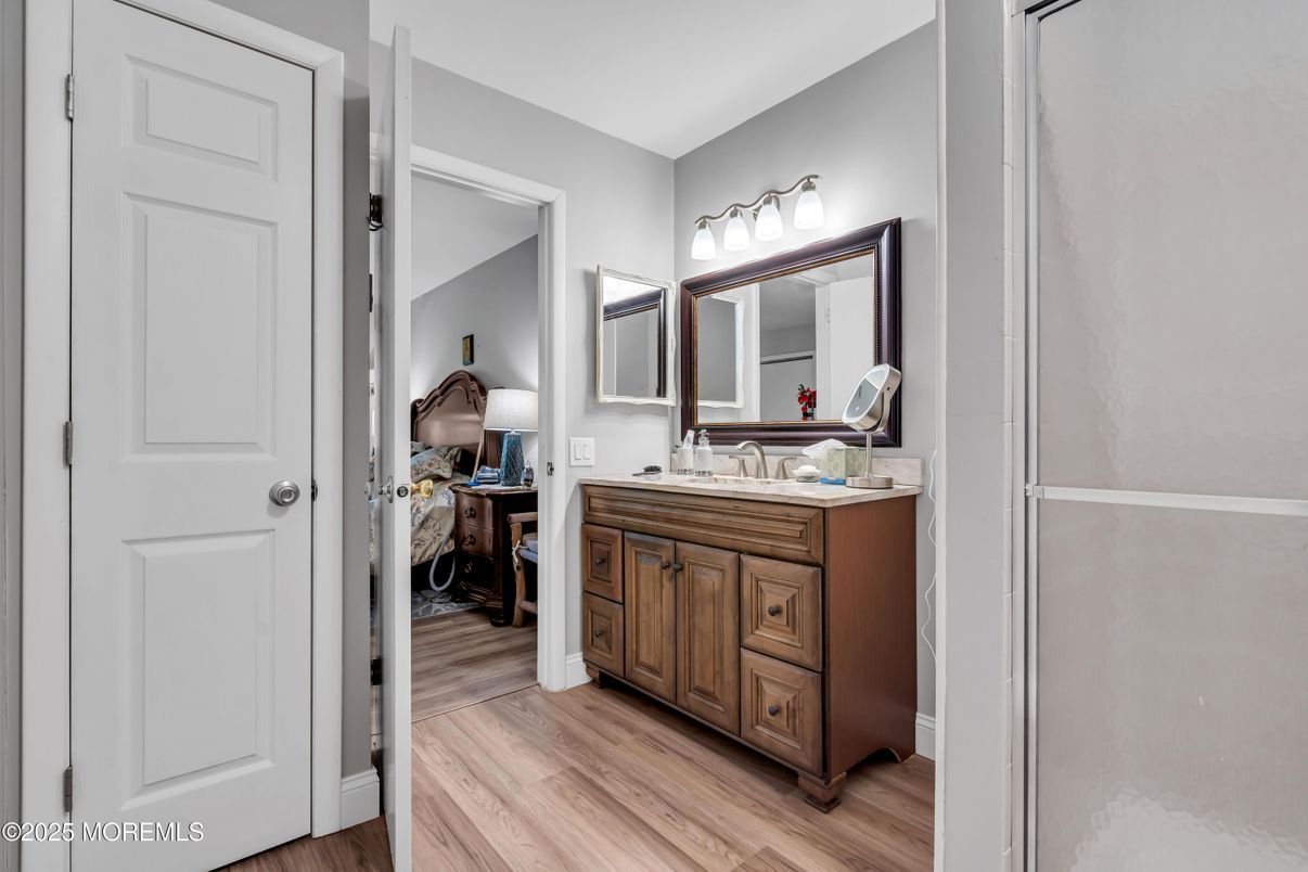 Bathroom, Interior, Wood Texture Flooring