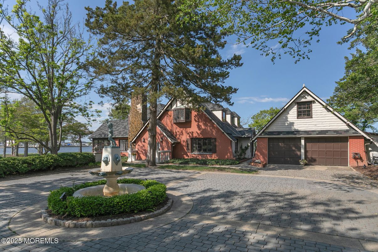 Detached Garage, Exterior, Facade, Brick Facade, Tudor Revival