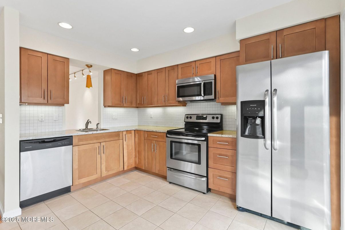 Interior, Kitchen, Recessed Lighting, Stainless Steel Appliances