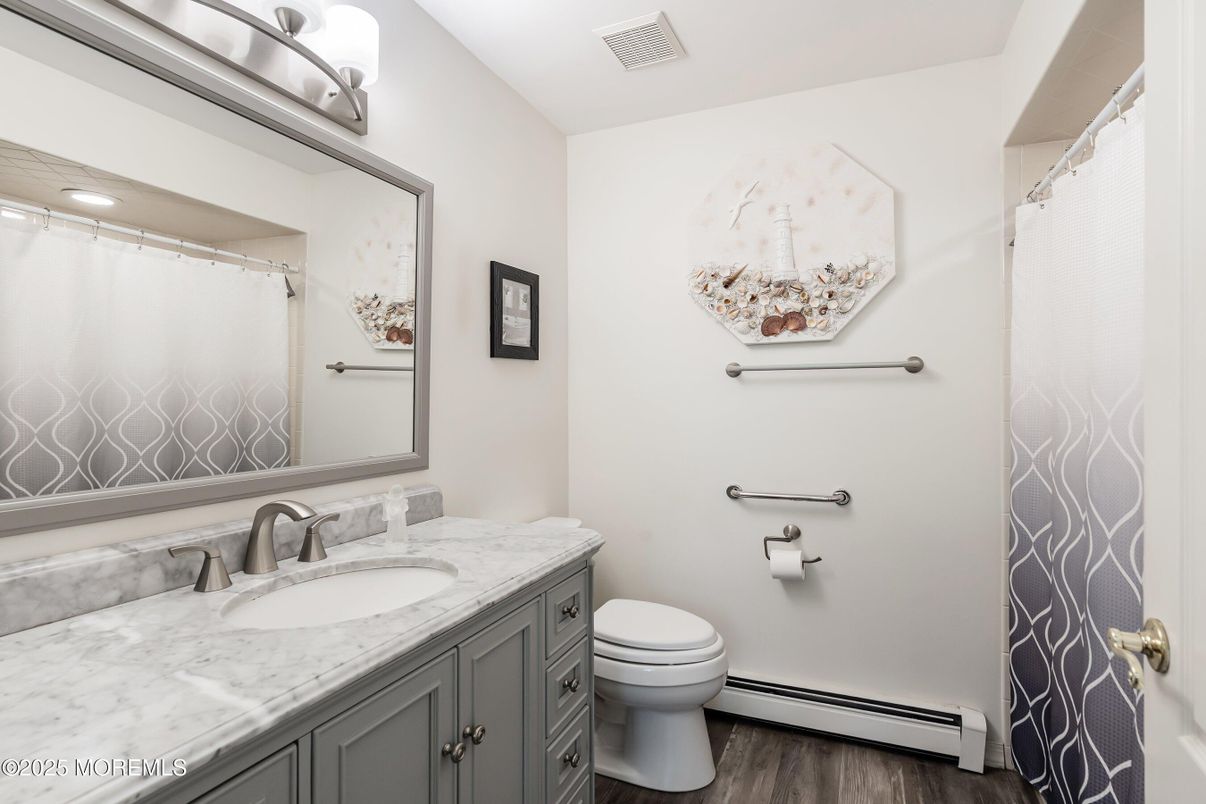 Bathroom, Interior, Wood Texture Flooring