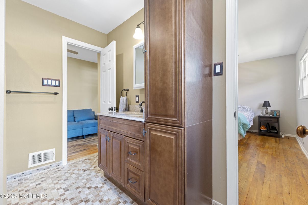 Bathroom, Interior, Wood Texture Flooring