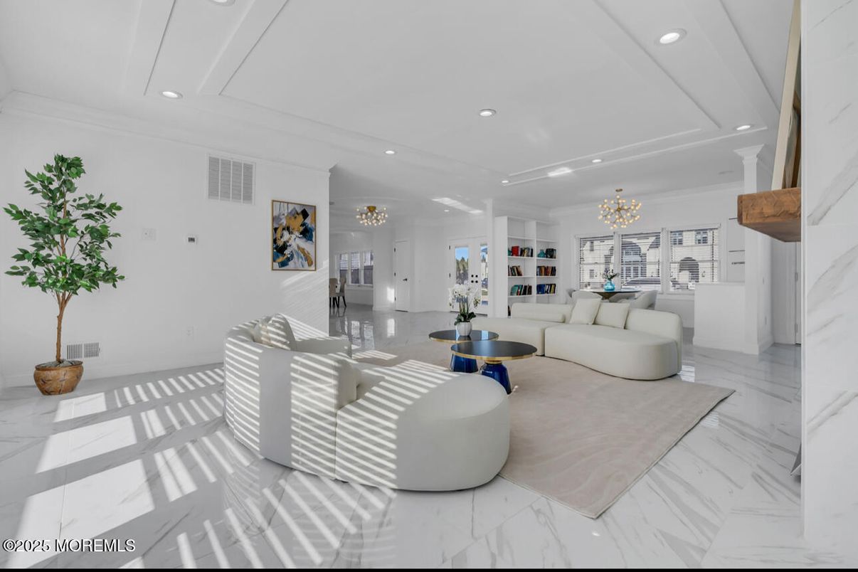 Interior, Living room, Marble, Recessed Lighting