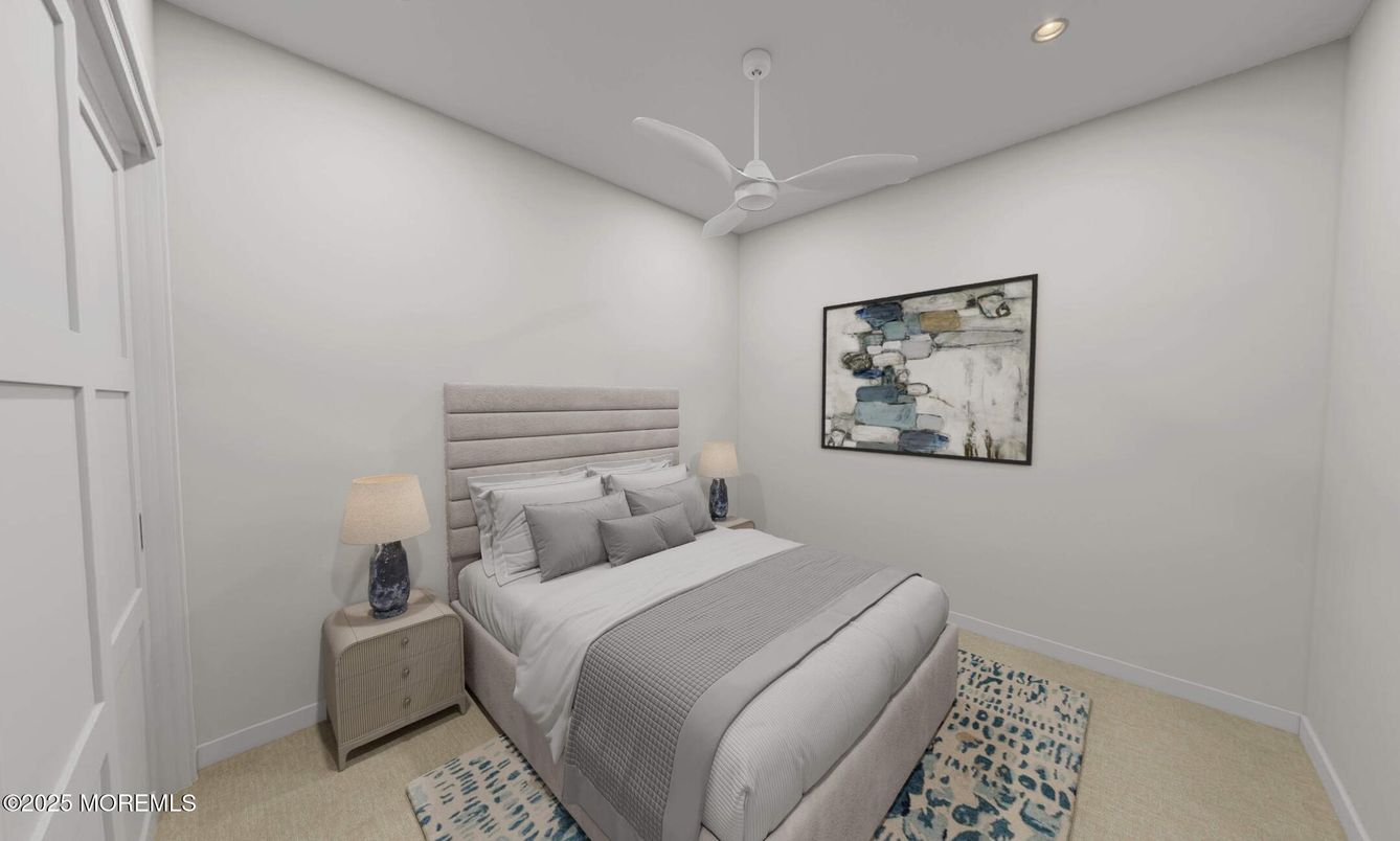Bedroom, Interior, Recessed Lighting