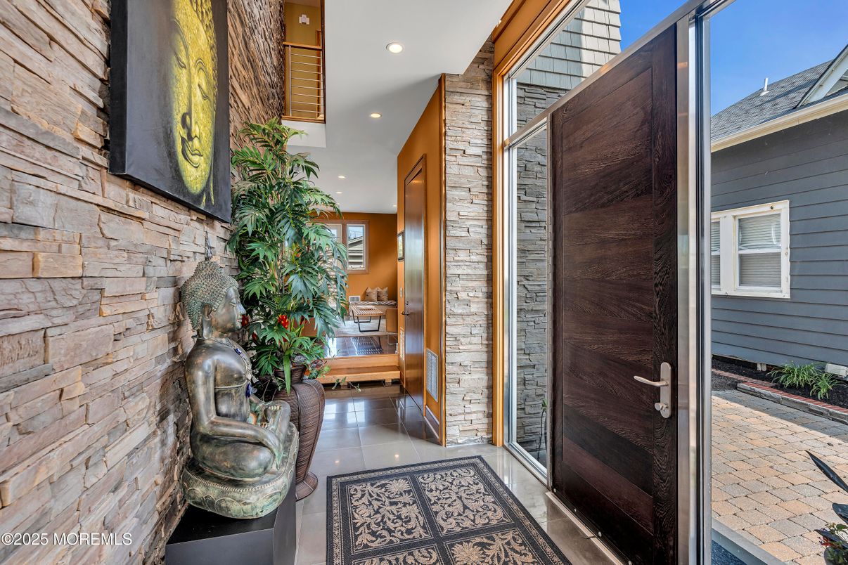 Exterior, Interior, Recessed Lighting, Stone Walls