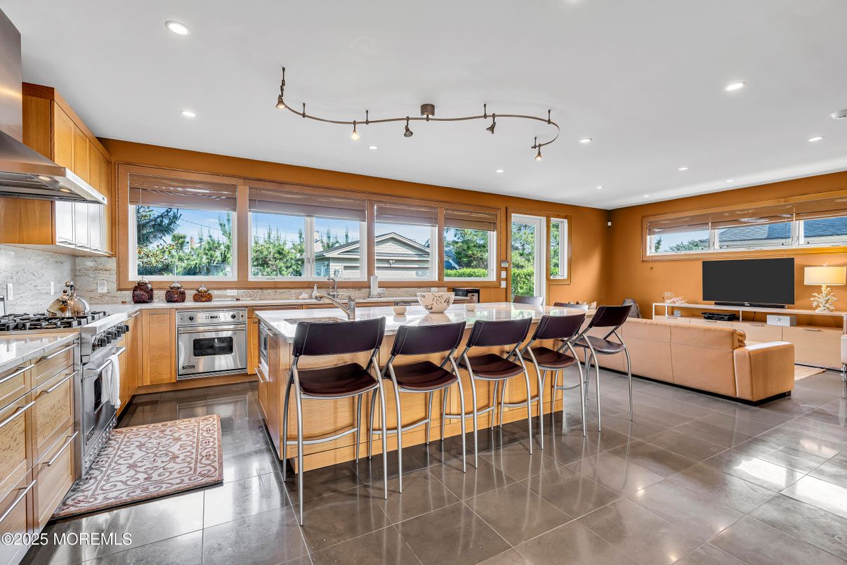 Dining room, Interior, Kitchen, Living room, Recessed Lighting, Stainless Steel Appliances