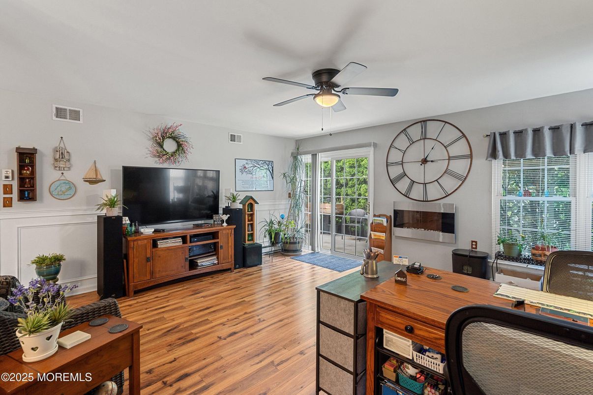 Fireplace, Interior, Wood Texture Flooring
