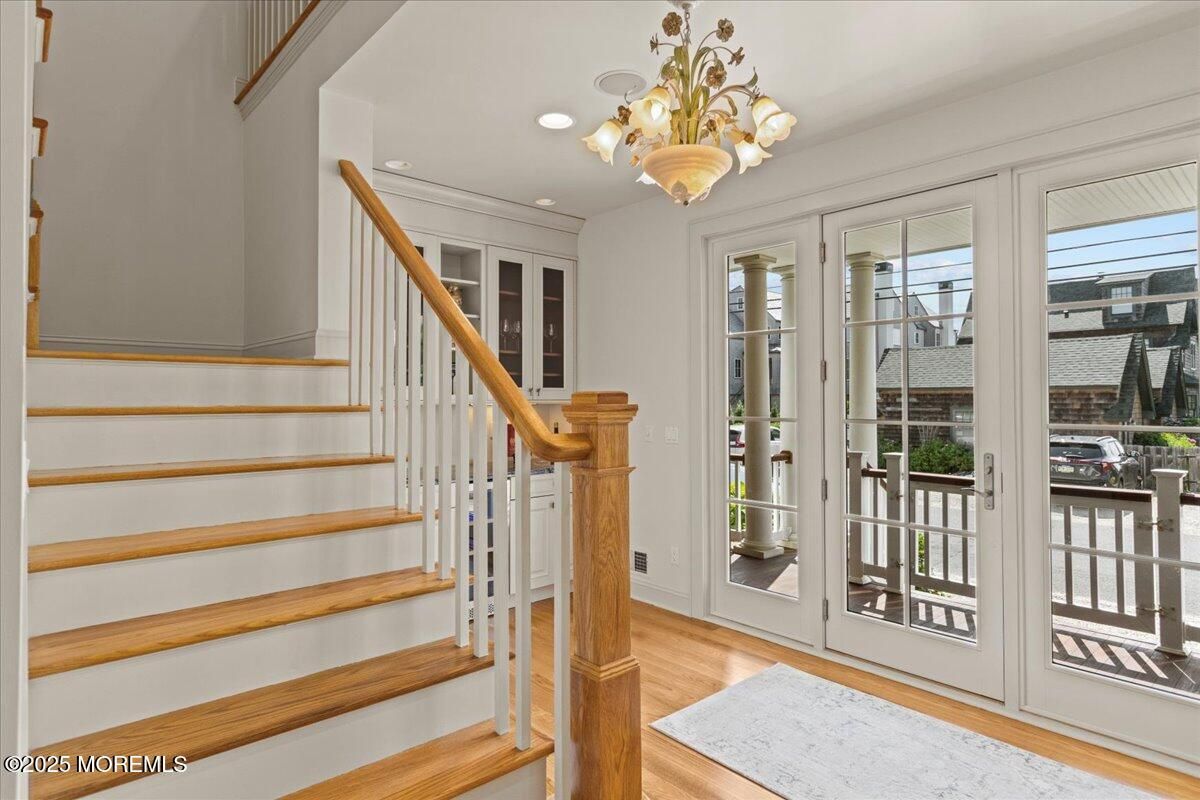 Chandelier, Interior, Recessed Lighting, Wood Texture Flooring