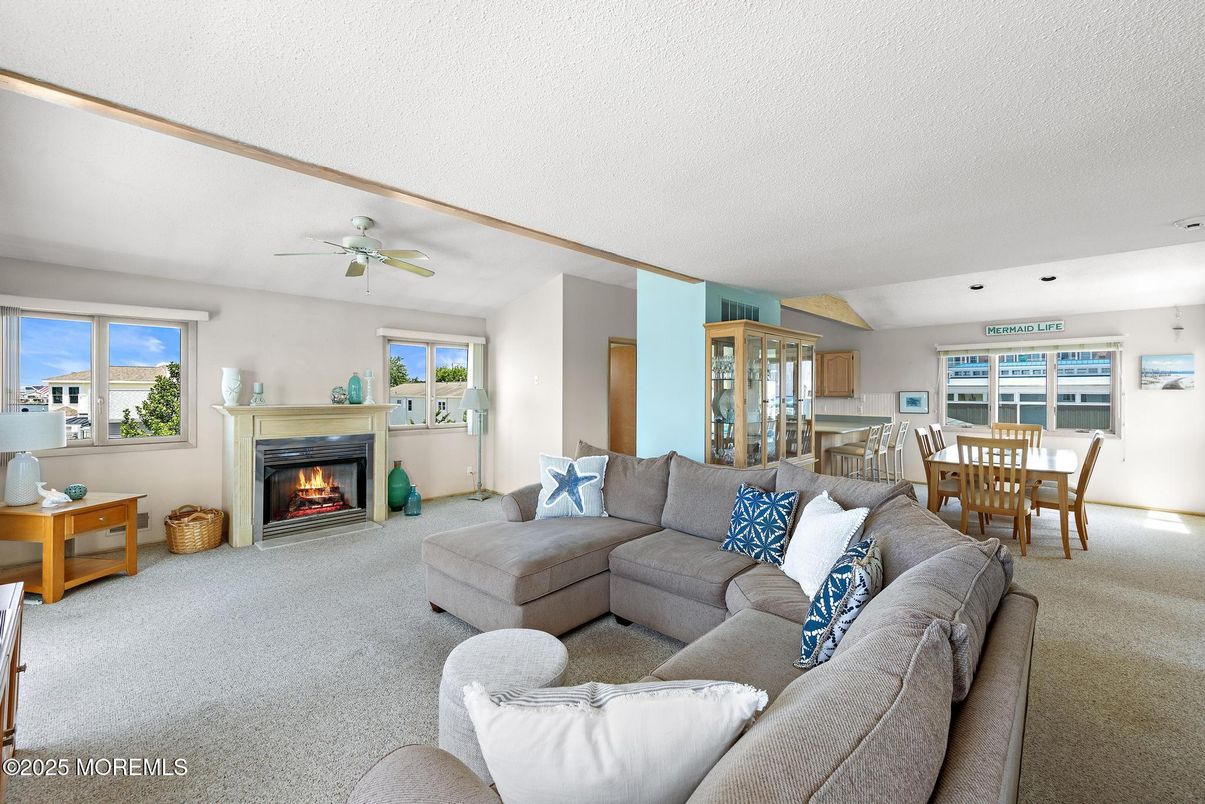 Dining room, Fireplace, Interior, Living room