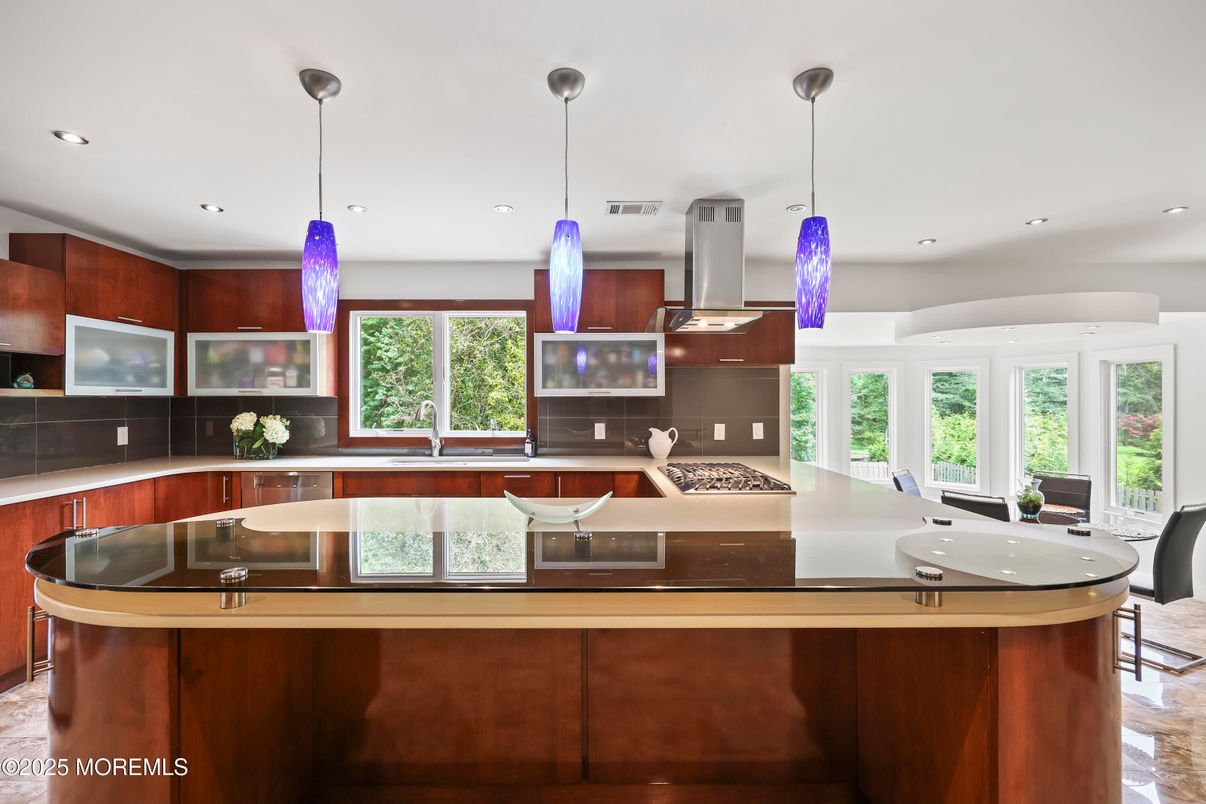 Interior, Kitchen, Pendant Lights, Recessed Lighting, Stainless Steel Appliances