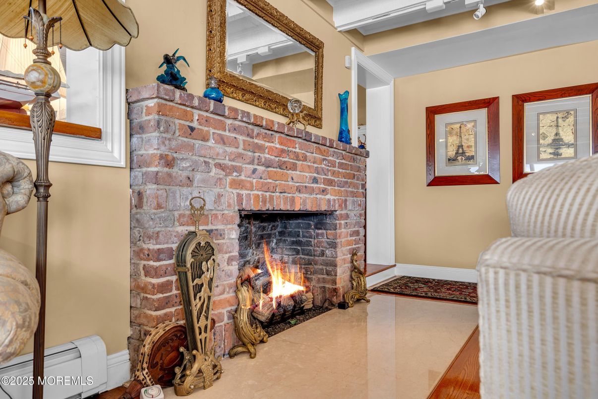 Fireplace, Interior, Stone Walls