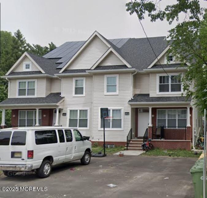 Exterior, Facade, Solar Panels, Queen Anne Victorian