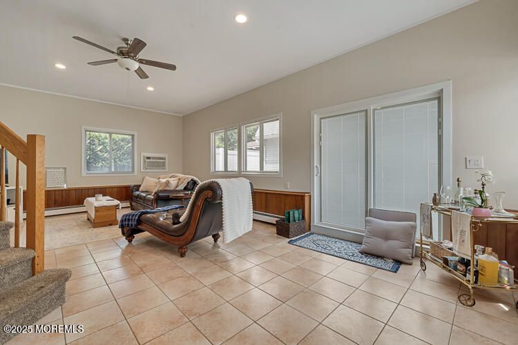 Interior, Living room, Recessed Lighting