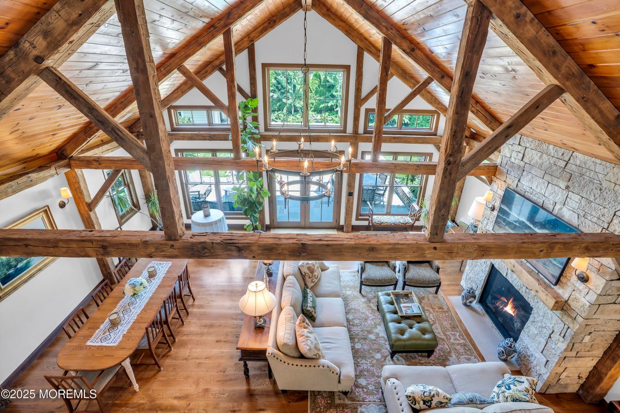 Fireplace, Interior, Living room, Wooden Beams, Wooden Ceilings, Wood Texture Flooring