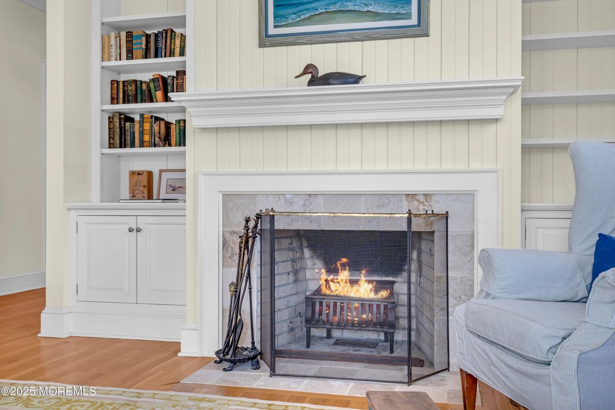 Fireplace, Interior, Wood Texture Flooring