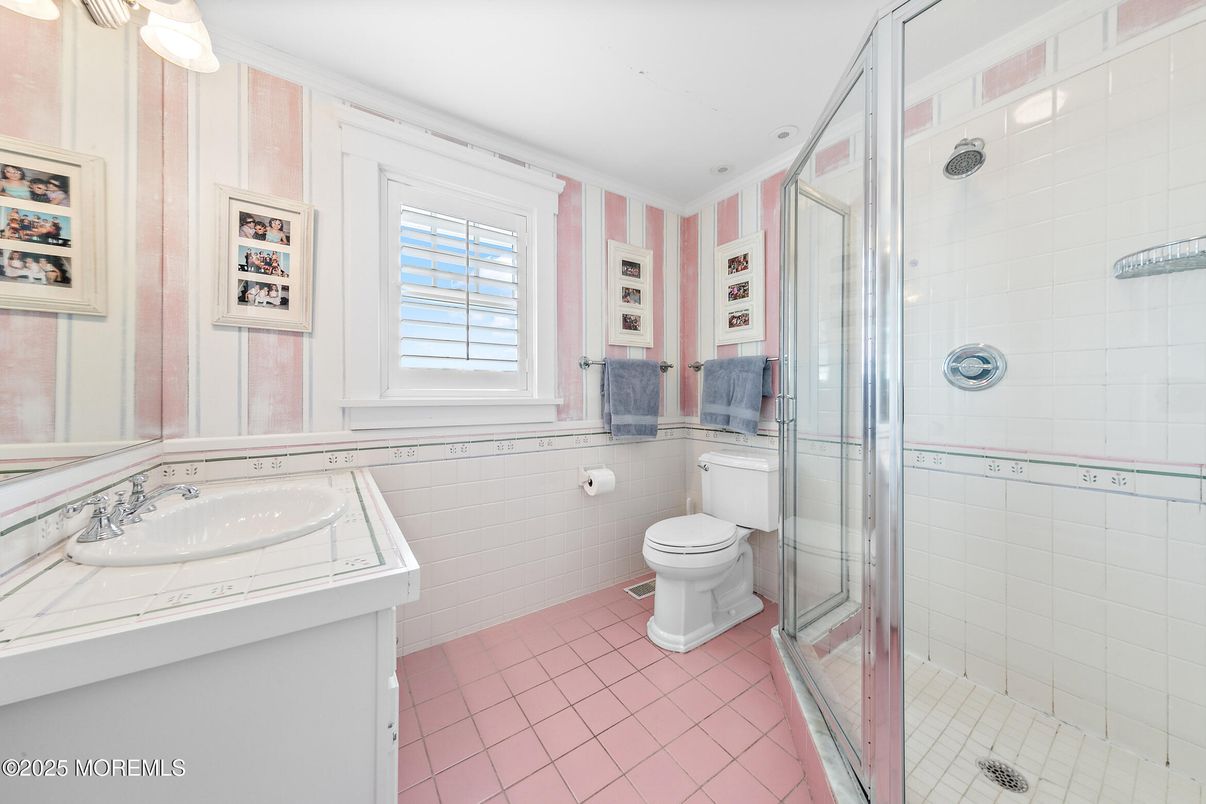 Bathroom, Glass Shower, Interior, Tile Countertops