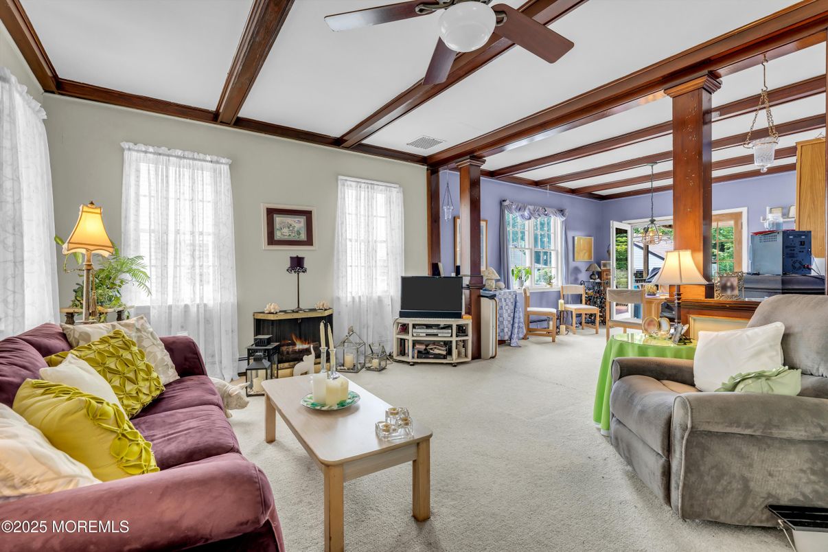 Fireplace, Interior, Living room, Wooden Beams