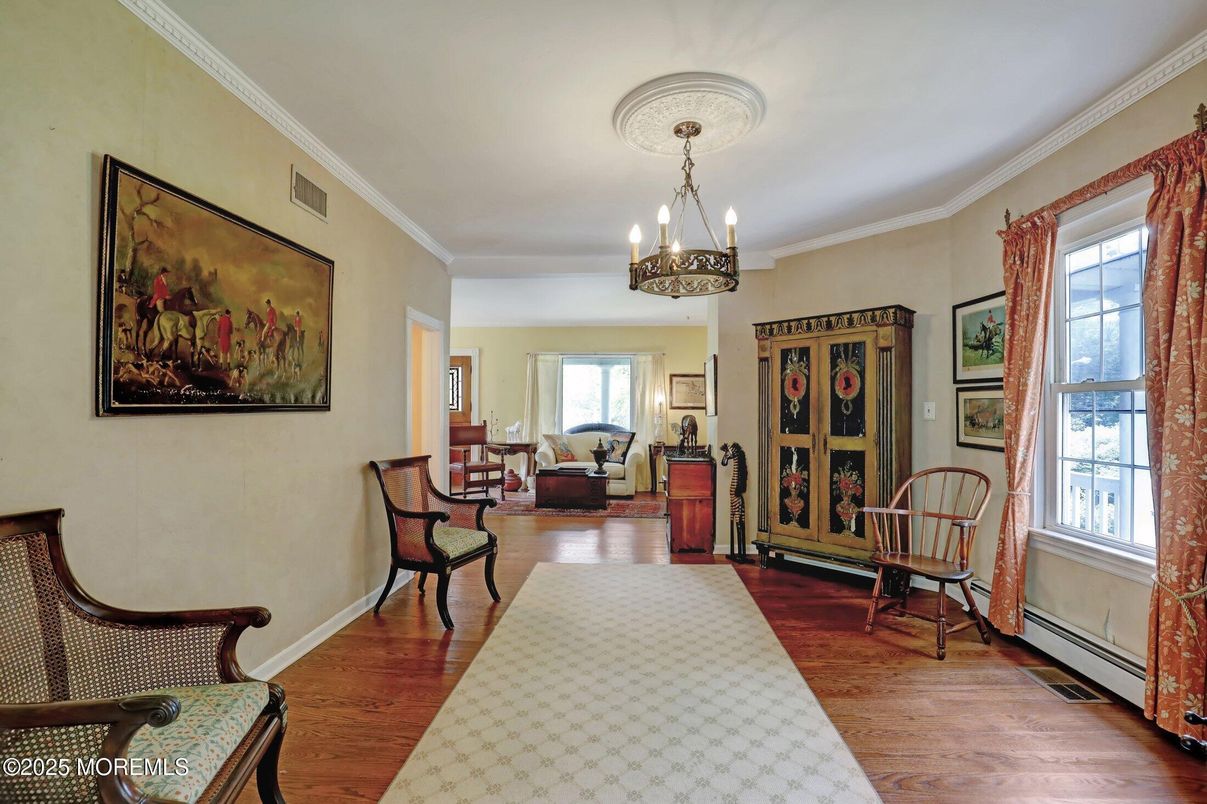 Chandelier, Interior, Living room, Wood Texture Flooring