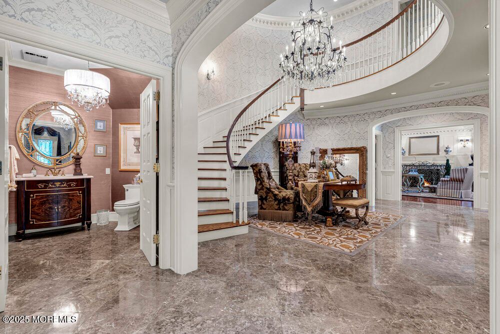 Chandelier, Dining room, Interior, Recessed Lighting
