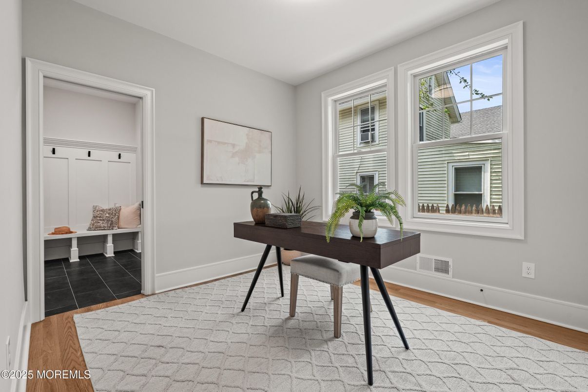 Home Office, Interior, Wood Texture Flooring