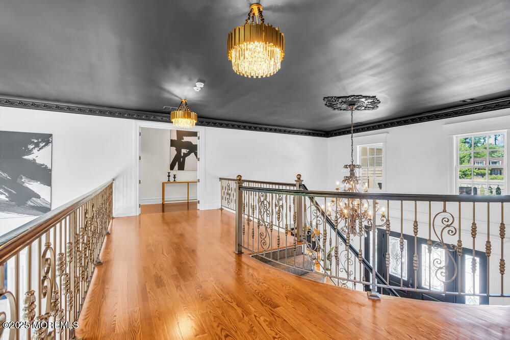 Chandelier, Interior, Wood Texture Flooring