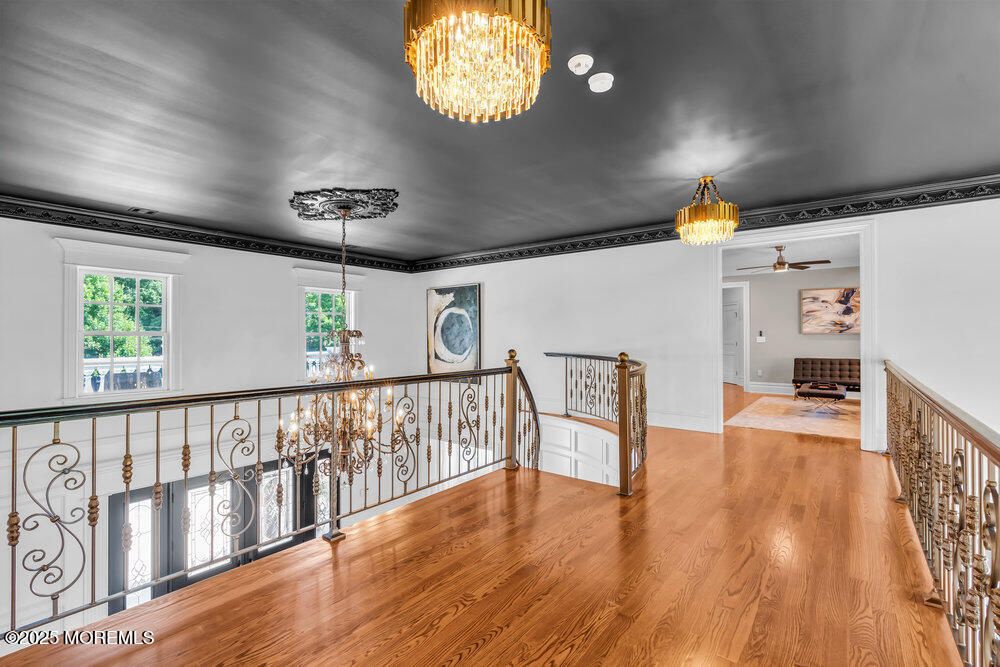 Chandelier, Interior, Wood Texture Flooring