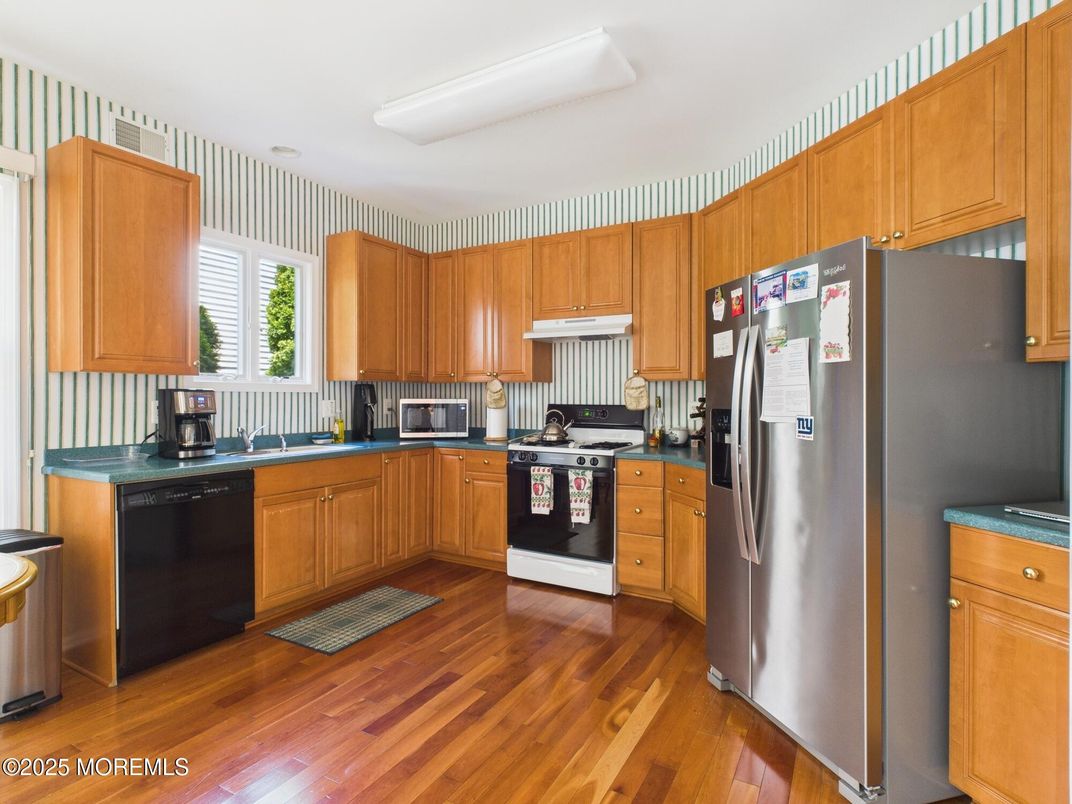 Interior, Kitchen, Wood Texture Flooring