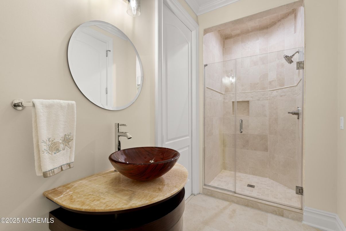 Bathroom, Glass Shower, Interior