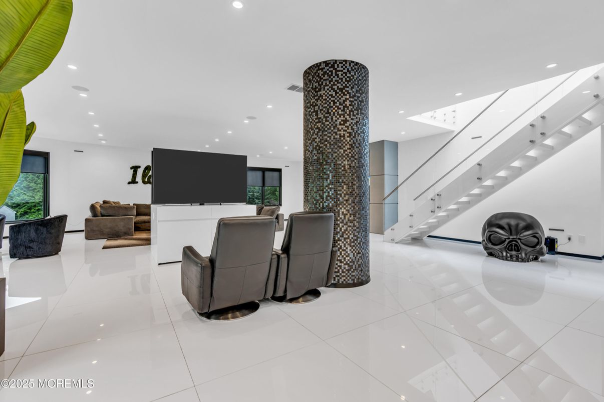 Interior, Living room, Recessed Lighting